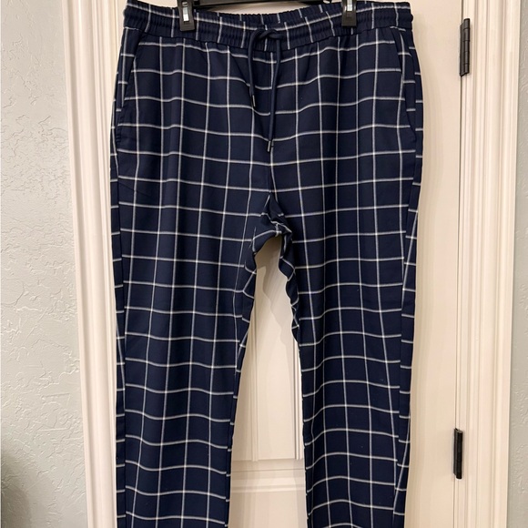 ONLY & SONS Other - Navy Blue Checkered Pants
